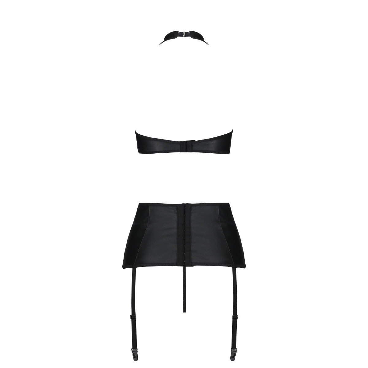 Nancy Zwarte Jarretel Set