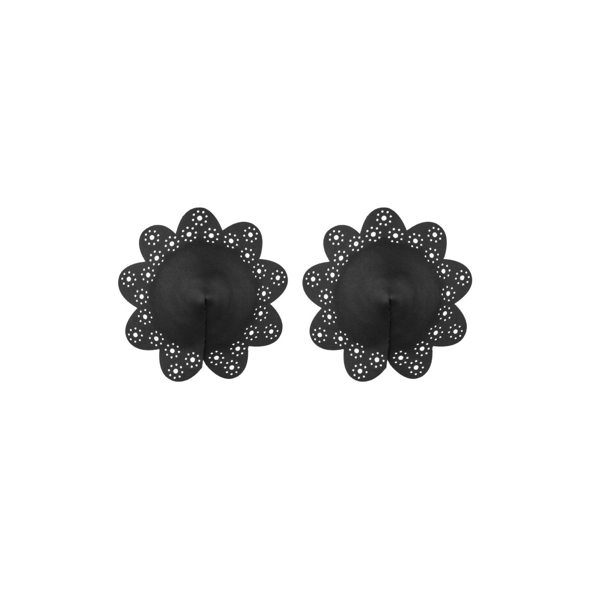 Nipple covers zwart bloem