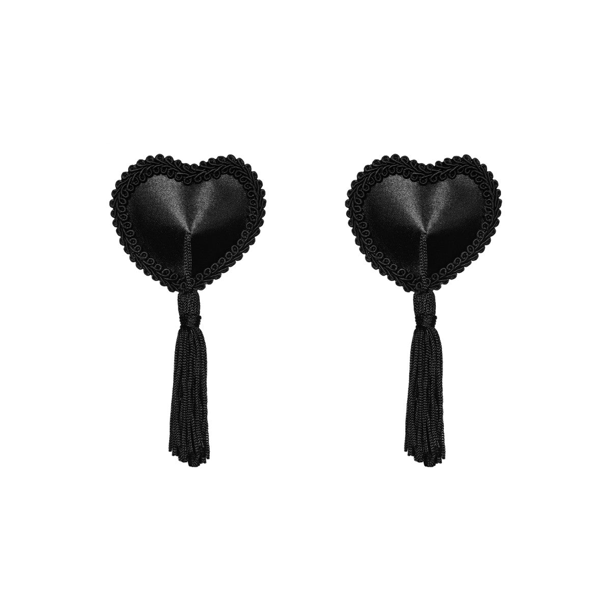 Nipple covers zwart hart vorm