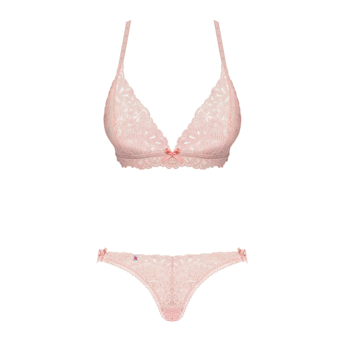 Delicanta brallette en string set roze