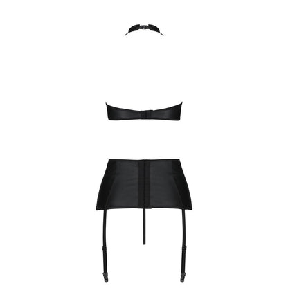 Nancy Zwarte Jarretel Set Plus